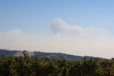 A huge plume of smoke rises from the Kincade fire in The Geysers area of northeast Sonoma County. Photos by Kevin Thompson