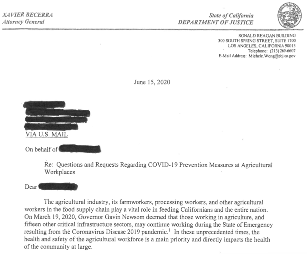 ExcerptfromalettertoagemployersfromtheCaliforniaAttorney